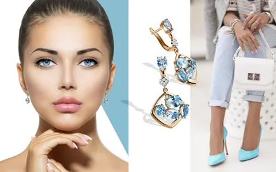 Выбираем серьги по форме лица - AQUAMARINE Jewelry