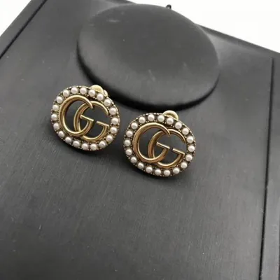 Серьги Gucci ФАН 726 купить реплики известных брендов с доставкой в Москве