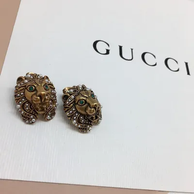 Брендовые серьги гуччи/gucci, посеребрение — цена 1048 грн в каталоге Серьги  ✓ Купить женские вещи по доступной цене на Шафе | Украина #117354083