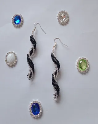 Длинные серьги из бисера. Мастер-класс / DIY Long beaded earrings - YouTube