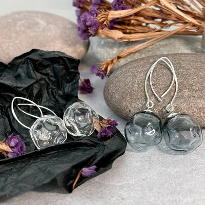 Каталог Комплект ожерелье 60 см и серьги из Муранского стекла и бусин 06 от  магазина EL Corazon