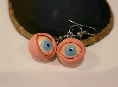 Серьги из полимерной глины «Глаза» в магазине «Тирс» на Ламбада-маркете