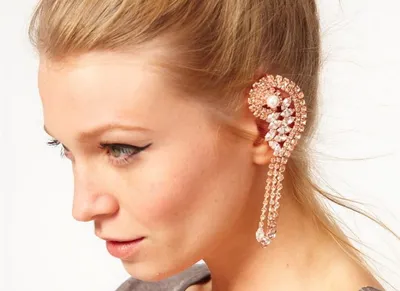 Как носить серьги, каффы - украшения на уши | Fairychest