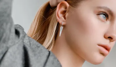 Модные блестящие циркониевые длинные серьги-кисточки в форме Луны и звезды,  серьги без пирсинга, модный дизайн, роскошные женские манжеты для ушей,  ювелирные изделия | AliExpress