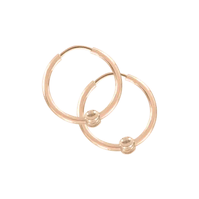 Крупные серьги-кольца со стразами :: LICHI - Online fashion store