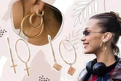 Серьги-конго купить в Москве, сережки кольцами – интернет-магазин Сахарок