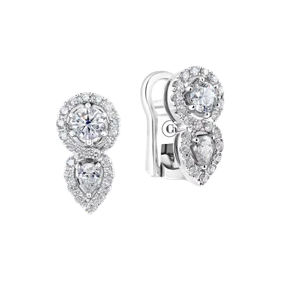 Spoo-Design | Красочные радужные серьги-кольца с бриллиантами в клетку |  925 серебряные серьги