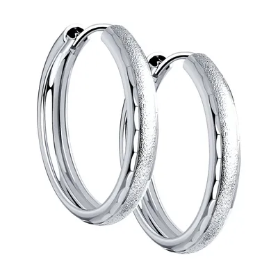 Серьги кольца серебро 925 конго круглые UVELETO 34181773 купить за 493 ₽ в  интернет-магазине Wildberries