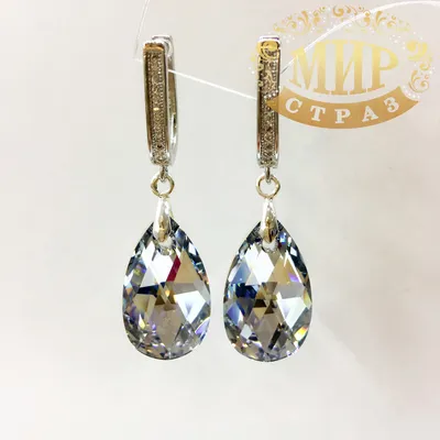 Серьги Swarovski Crystal Gold — купить в Красноярске. Состояние: Новое.  Серьги, каффы на интернет-аукционе Au.ru