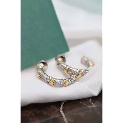 Тиффани комплект украшений серьги и кольцо с цирконами - Tiffany украшения  из серебра