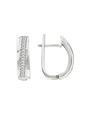 Серебряные серьги прямоугольной формы с россыпью маленьких фианитов  (ID#737401558), цена: 1036.80 ₴, купить на Prom.ua