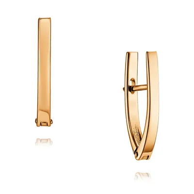 Золотые серьги-кольца — купить сережки-конго из золота в интернет-магазине  AllTime.ru, фото и цены в каталоге