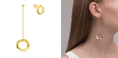 Изящные серьги-подвески для женщин, украшение на уши купить по цене 179 ₽ в  интернет-магазине KazanExpress