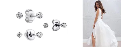 Серебряные серьги с белым камнем ᐉ Купить недорого в Украине ᐉ  Онлайн-магазин Срібна Країна