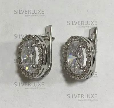 Серьги серебряные «Белоснежное» артикул: 6816/6 - купить в  интернет-магазине Silver Luxe по доступной цене