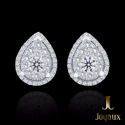 Золотые серьги с бриллиантами Тиффани O! JEWELRY 12603471 купить за 123 921  ₽ в интернет-магазине Wildberries