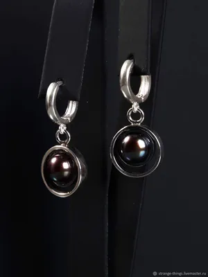 Золотые серьги с черным жемчугом Pearl dreams P 2 140 WP15 | Jewellery  Theatre