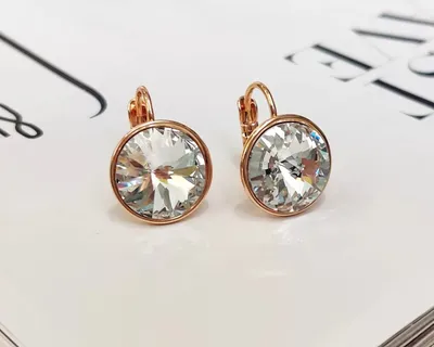 Шикарные серебряные серьги с кристаллами Swarovski (ID#1159323017), цена:  1000 ₴, купить на Prom.ua