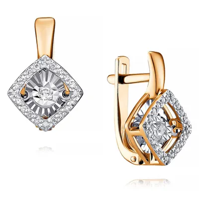 Старинные золотые серьги с бриллиантами 1.10ct – купить за 99 500 ₽ в  интернет-магазине Mister Diamond с бесплатной доставкой