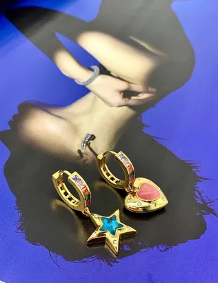 Серьги Celine золотые, - купить за 24990 ₽ | SFS