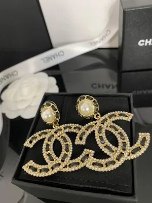 Брендовые серьги шанель/chanel, позолота — цена 1764 грн в каталоге Серьги  ✓ Купить женские вещи по доступной цене на Шафе | Украина #117548593