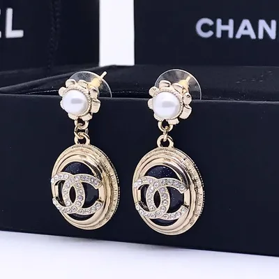 Серьги Chanel BMS-108867 купить в Москве | Интернет-магазин Brends-msk.ru