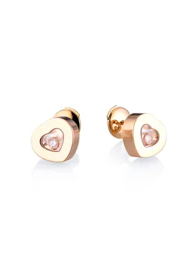 Серьги Chopard Happy Diamonds Hearts Yellow Gold Earrings 832897-0001  (16490) купить в Москве, выгодная цена - ломбард на Кутузовском