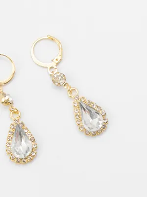 Серьги в виде капли кристаллы стразы, свадебное, на никах купить по цене  249 ₽ в интернет-магазине KazanExpress