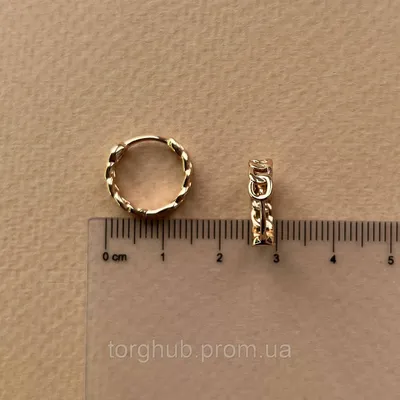 Серьги :: Серьги из золота :: Шикарные серьги-кольца из золота с топазами  SWISS
