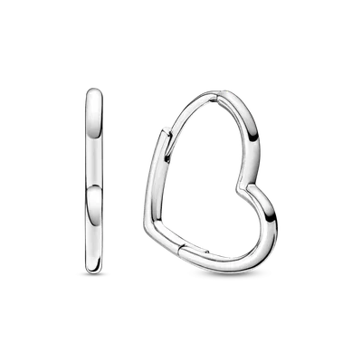 Купить Серьги-кольца \"Асимметричные сердца любви\" в интернет-магазине, цена  в Москве 10 490 ₽, артикул 297822