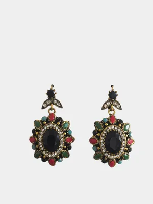 Серьги в восточном стиле - Filigree Oriental Ottoman Style Silver plated  Turkish Tribal Boho Earrings | afgan-bazar.ru