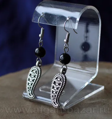 Турецкие серьги в восточном стиле - Vintage Oriental Ottoman Style Silver  plated Turkish Tribal Boho Earrings | afgan-bazar.ru