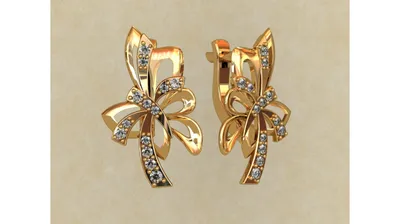 Оригинальные золотые серьги с цветными камнями 0.63ct Guy Laroche – купить  за 57 500 ₽ в интернет-магазине Mister Diamond с бесплатной доставкой
