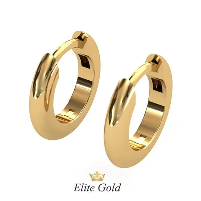 Тонкие серьги-кольца, маленькая модель купить от 12712 грн | EliteGold.ua
