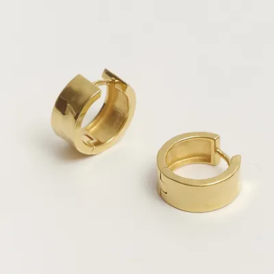Сережки-кольца из красного золота. Артикул 100023/20: цена, отзывы, фото –  купить в интернет-магазине AURUM