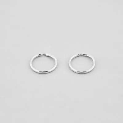 Подвижные круглые серьги кольца серебро — купить в магазине BOHOANN 💍  Современное ювелирное искусство