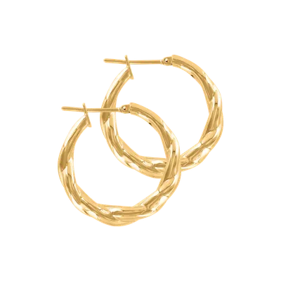 Серьги-кольца золотистого цвета - Jewellery - List.am