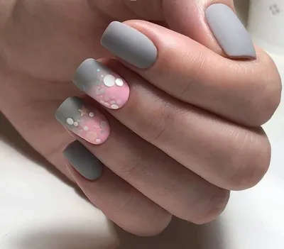 Серый маникюр: новинки фото, тенденции 2020 | Manicura de uñas, Manicura,  Manicuras