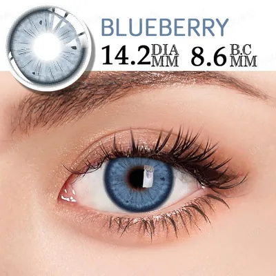 Купить Цветные контактные линзы для глаз Корейские линзы Натуральные линзы  Коричневые линзы Голубые контактные линзы Коричневые большие глаза Цветные  линзы для глаз | Joom