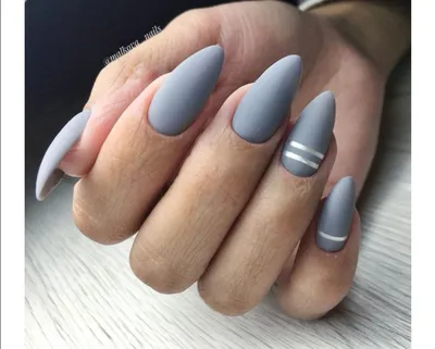 Маникюр | Grey acrylic nails, Dance nails, Makeup nails art