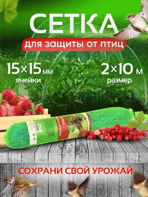 Сетка для защиты урожая от птиц - Садовые сетки и ограждения - купить у  производителя Мульча.рф