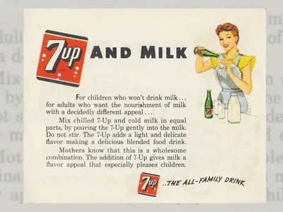 Is This Vintage '7-Up and Milk' Promotion Real? | Snopes.com