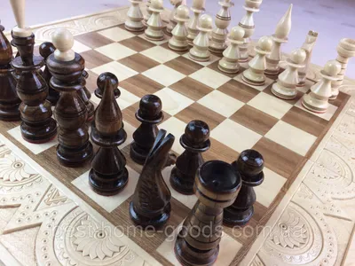 Купить Уникальные деревянные шахматы Тройной набор Шахматы ручной работы |  Joom