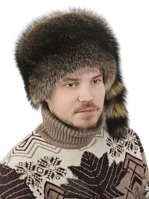 Шапка из енота с хвостом Мазепа - Шапка Для мужчин Зима купить за 6993 руб  в Интернет магазине Пильников