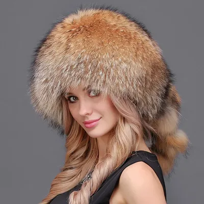 Купить Меховая шапка ушанка из крашенного енота ⋆ Bobrenok-mex