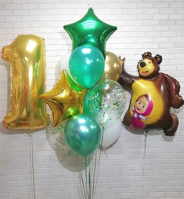 Купить Сет \"Маша и Медведь\" №2 — Воздушные гелиевые шары с доставкой в Орле  🎈