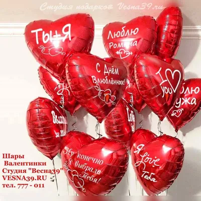 Шары на 14 февраля №1 | Apelsin154.ru Интернет магазин воздушных шаров
