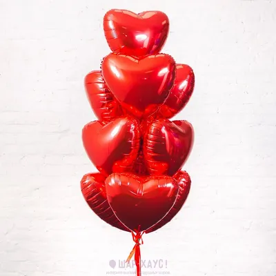 Гелиевые шарики сердца для девушки - купить по выгодной цене | Шарики 911 —  шарики с гелием