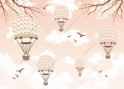 Картина по номерам 40х50 Воздушные шары в небе (VA-2912) купить в Самаре