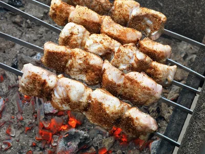 Шашлык из рыбы рецепт – Кавказская кухня: Основные блюда. «Еда»